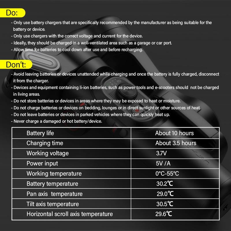 AOCHUAN 3 Axis Anti-Shake Shooting Selfie Tripod Gimbal Stabilizer, AI Face Tracking , 360° Rotation, Bluetooth Handheld Wheel Cellphone Magnetic Smartphone