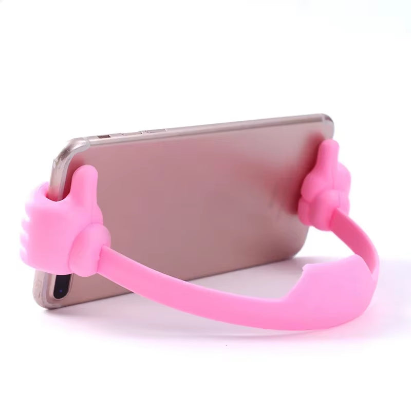 Thumbs-Up Cell Phone Holder Adjustable Plastic Phone Stand Multi Colors Portable Desktop Stand for Iphone Xiaomi Samsung Holder