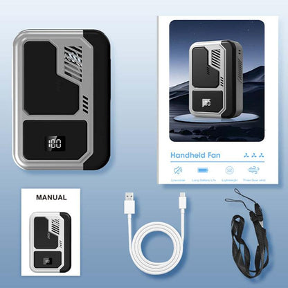 Portable Neck/Desk Fan W/10Hr AC Airflow | 3-Speed USB Rechargeable Cooler | Camping/Office/Outdoor Use | Summer Essential