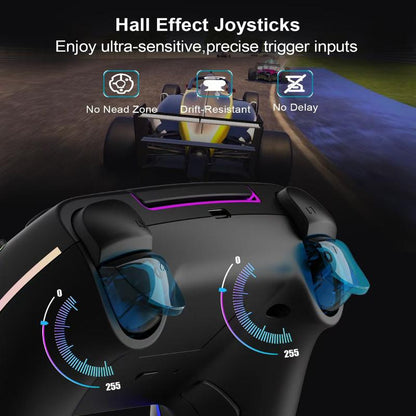 YUYIU PS5 Wireless Remote Control, with a 3.5Mm Audio Jack, Touchpad, Three-Axis Motion Control and Charging Cable Black Console