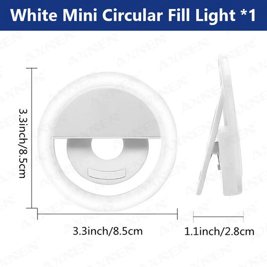 USB Rechargeable 36-LED Selfie Ring Light - Perfect for Photo Shoots & Night Selfies - Enhance Your Phone Photography - Ideal Selfie Accessories & Gifts for Her Portable Lens Portable Light