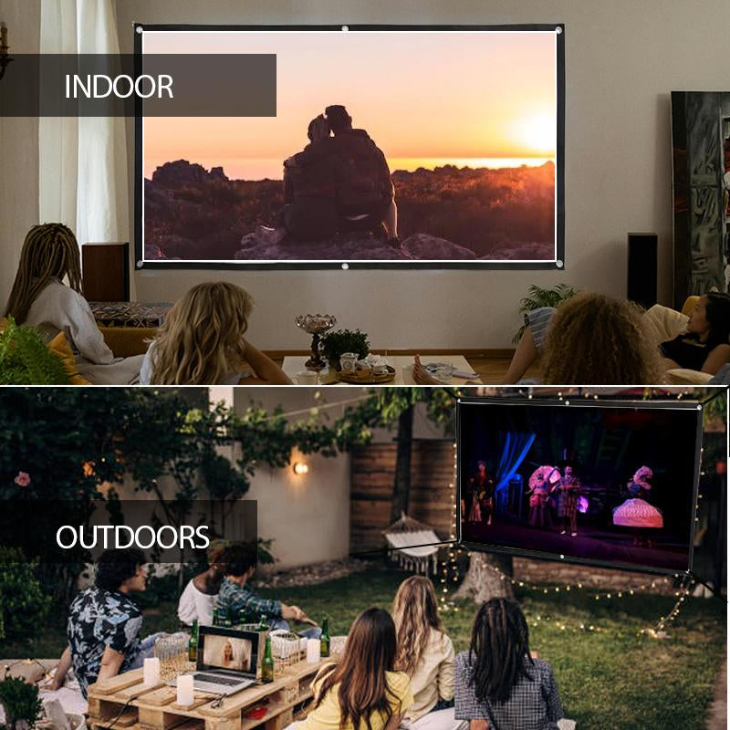 【Tiktok Top Seller】Portable Foldable Projector Screen, 1 Count Washable Projector Screen for Home Office Outdoor, Outdoor HD Projector Movie Screen, Office Accessories