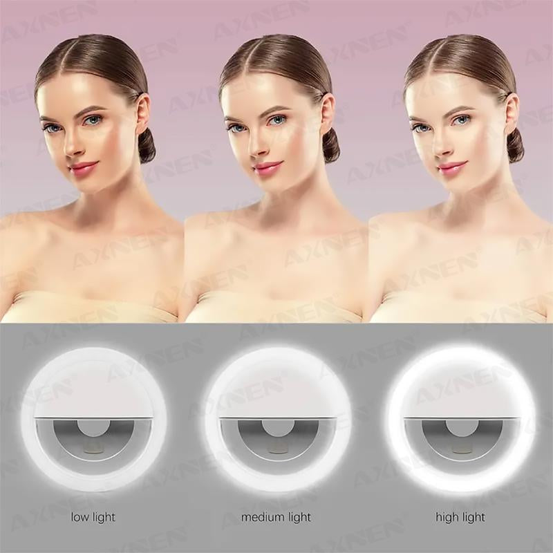 USB Rechargeable 36-LED Selfie Ring Light - Perfect for Photo Shoots & Night Selfies - Enhance Your Phone Photography - Ideal Selfie Accessories & Gifts for Her Portable Lens Portable Light