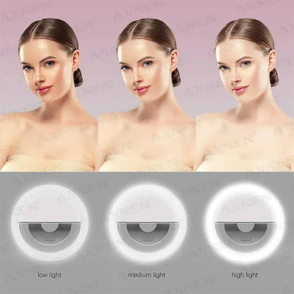 USB Rechargeable 36-LED Selfie Ring Light - Perfect for Photo Shoots & Night Selfies - Enhance Your Phone Photography - Ideal Selfie Accessories & Gifts for Her Portable Lens Portable Light