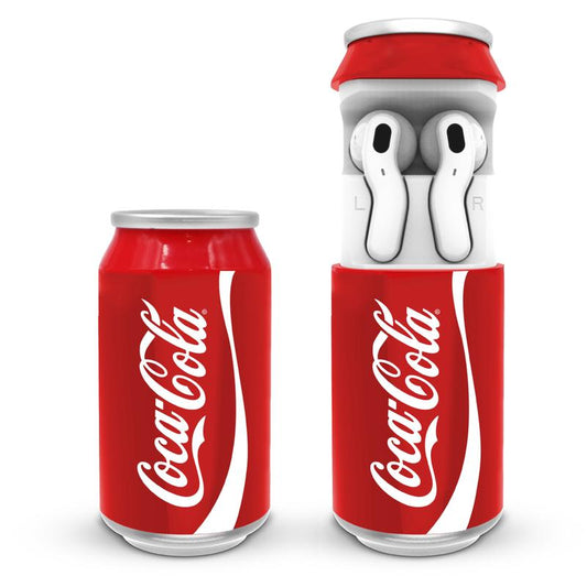 Coca-Cola Wireless Earbuds with Beverage Can-Inspired Charging Case