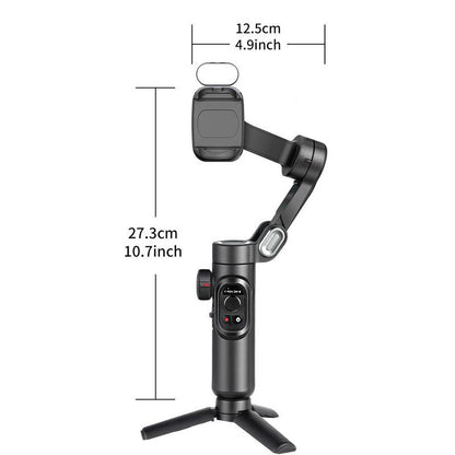 AOCHUAN 3 Axis Anti-Shake Shooting Selfie Tripod Gimbal Stabilizer, AI Face Tracking , 360° Rotation, Bluetooth Handheld Wheel Cellphone Magnetic Smartphone