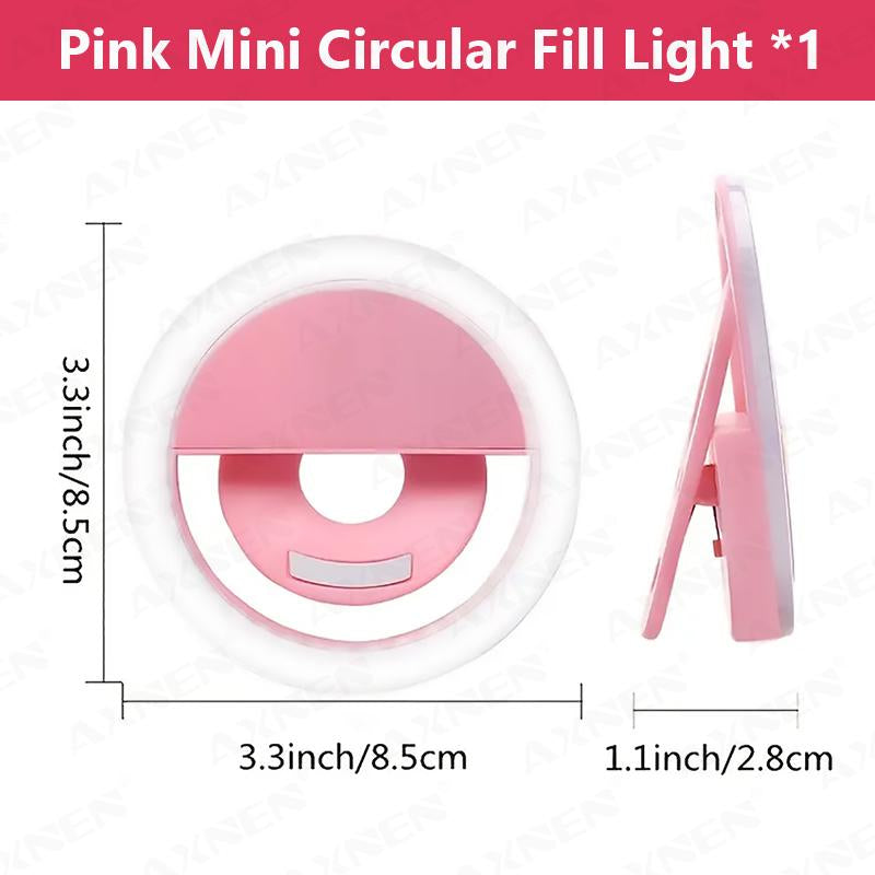 USB Rechargeable 36-LED Selfie Ring Light - Perfect for Photo Shoots & Night Selfies - Enhance Your Phone Photography - Ideal Selfie Accessories & Gifts for Her Portable Lens Portable Light
