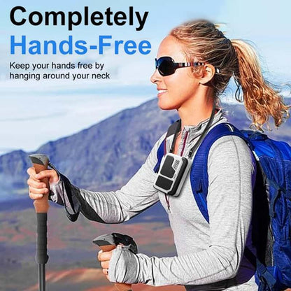 Portable Neck/Desk Fan W/10Hr AC Airflow | 3-Speed USB Rechargeable Cooler | Camping/Office/Outdoor Use | Summer Essential