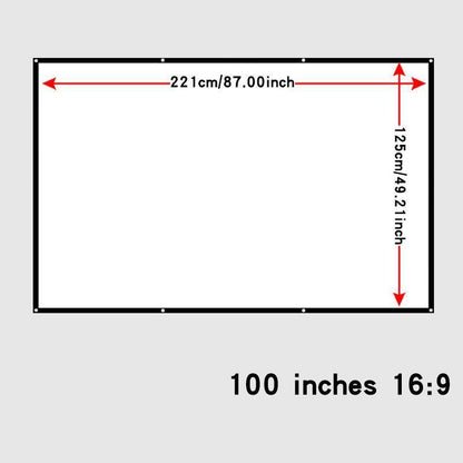 【Tiktok Top Seller】Portable Foldable Projector Screen, 1 Count Washable Projector Screen for Home Office Outdoor, Outdoor HD Projector Movie Screen, Office Accessories
