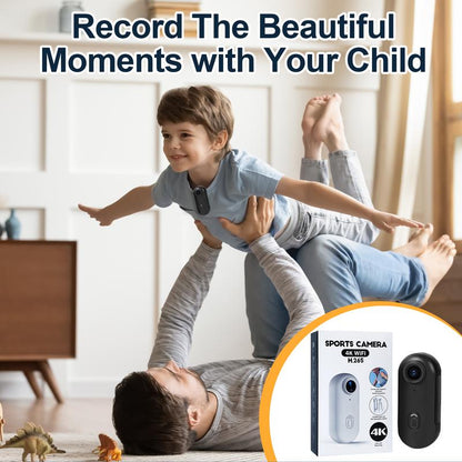 128GB 4K Thumb Action Camera, Thumb POV Portable Body Cam, Tiny Size, Hands Free, Mount Anywhere Magnetic Sport DV, Bike Cycling, Pet, Vlogging Water Proof